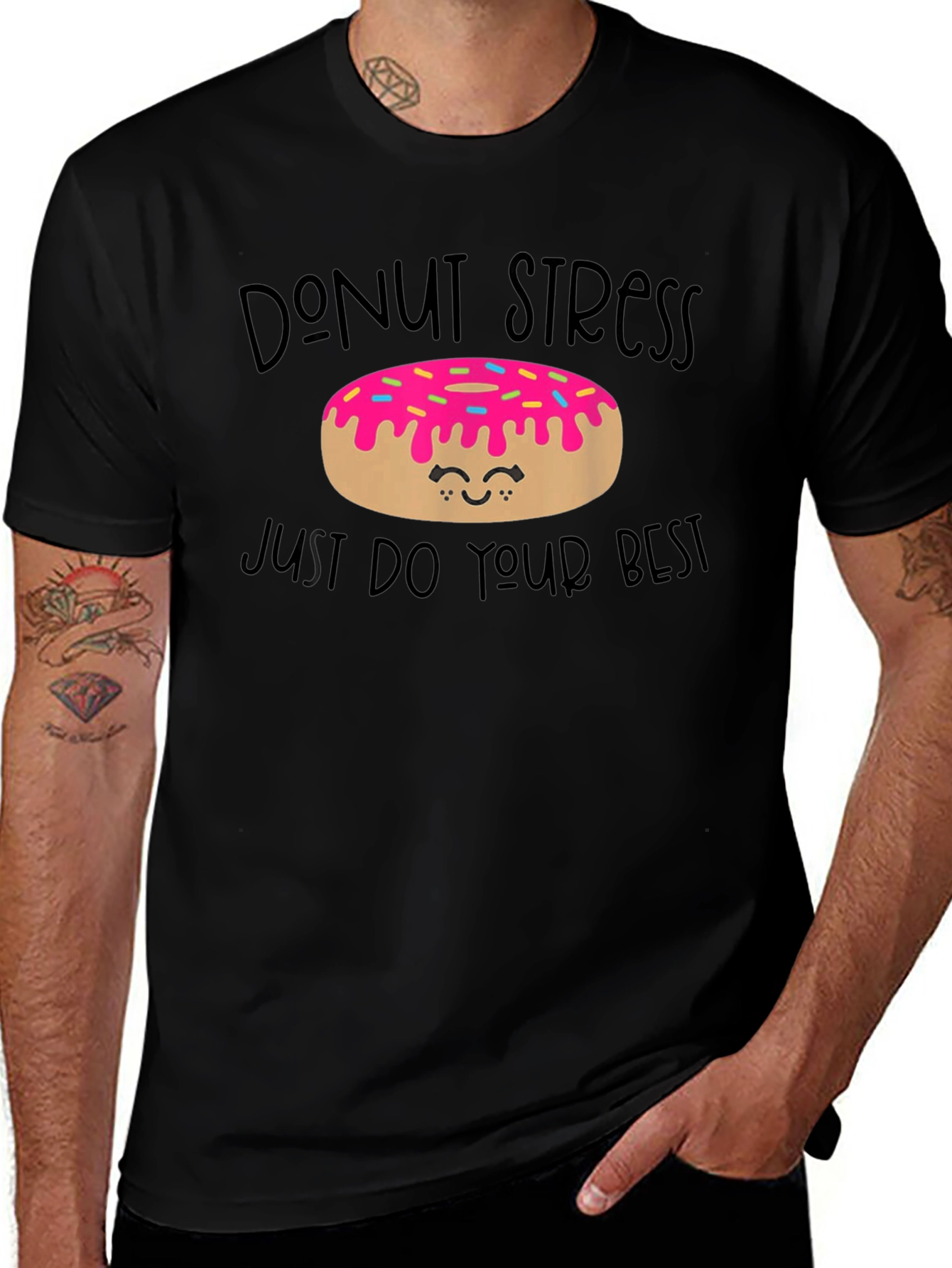 Camiseta Donut Stress - Haz lo Mejor