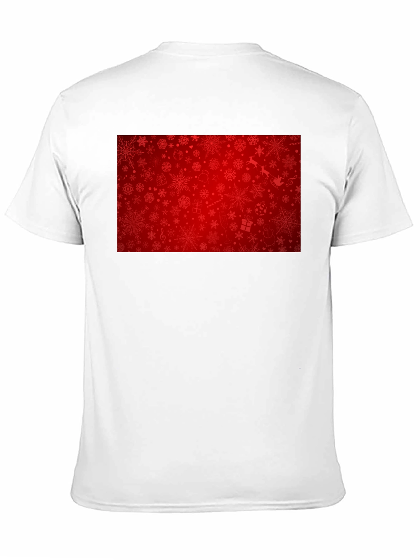 Camiseta Negra Navideña con Diseño Festivo Rojo