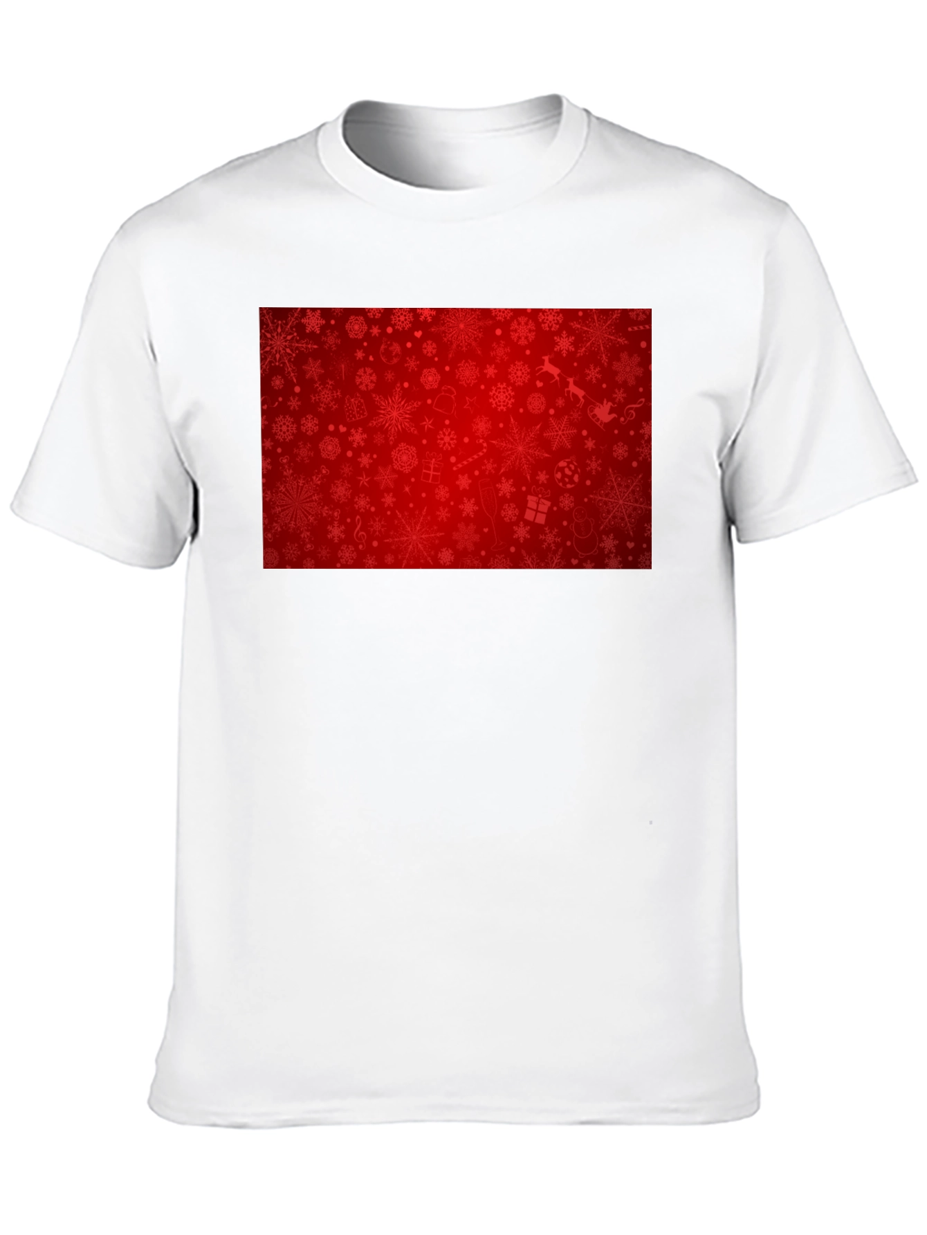 Camiseta Negra Navideña con Diseño Festivo Rojo