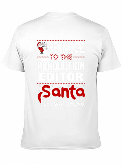 Camiseta Editor de Producción Navideña