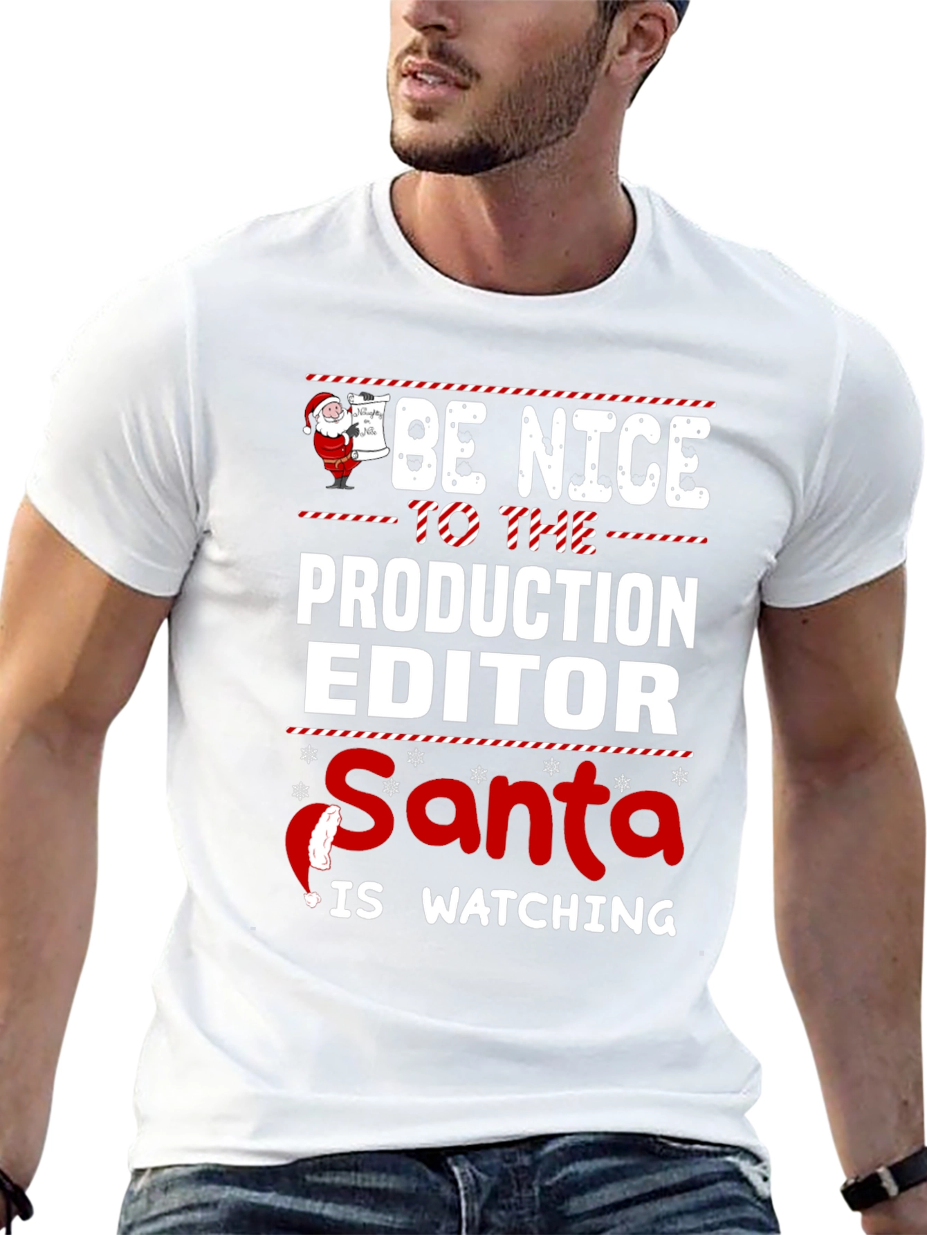 Camiseta Editor de Producción Navideña