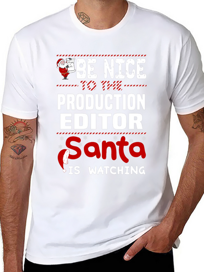Camiseta Editor de Producción Navideña