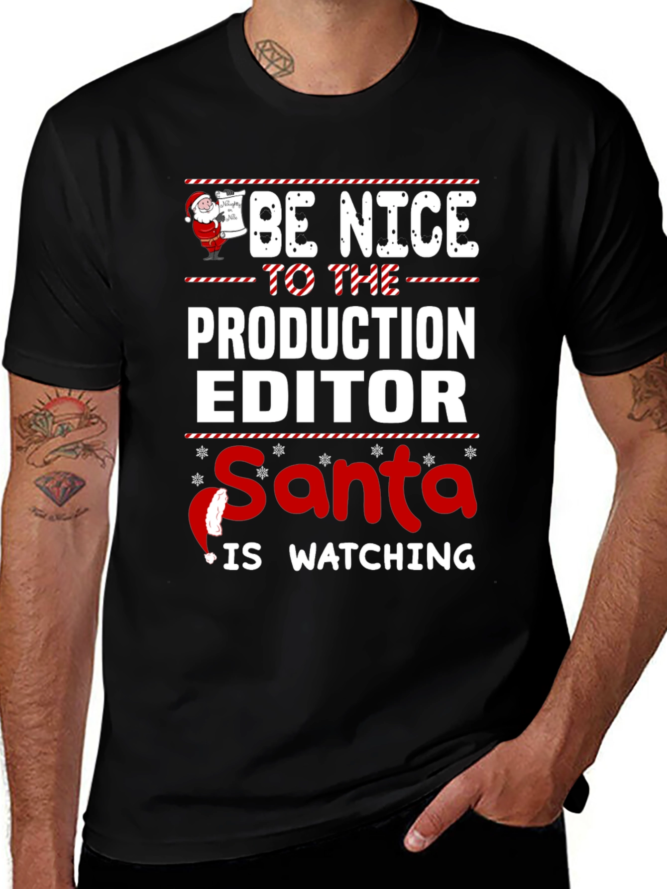 Camiseta Editor de Producción Navideña