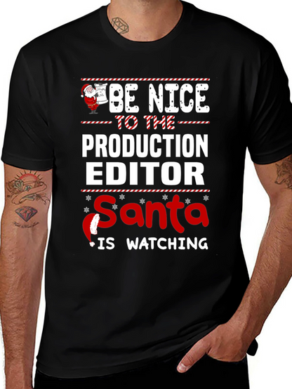 Camiseta Editor de Producción Navideña