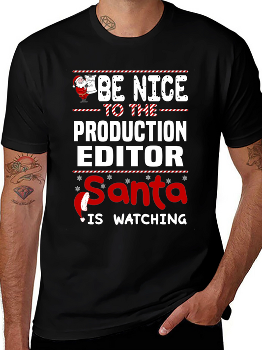 Camiseta Editor de Producción Navideña