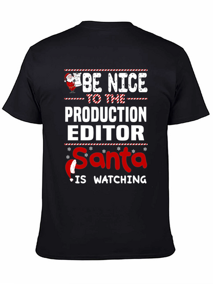 Camiseta Editor de Producción Navideña