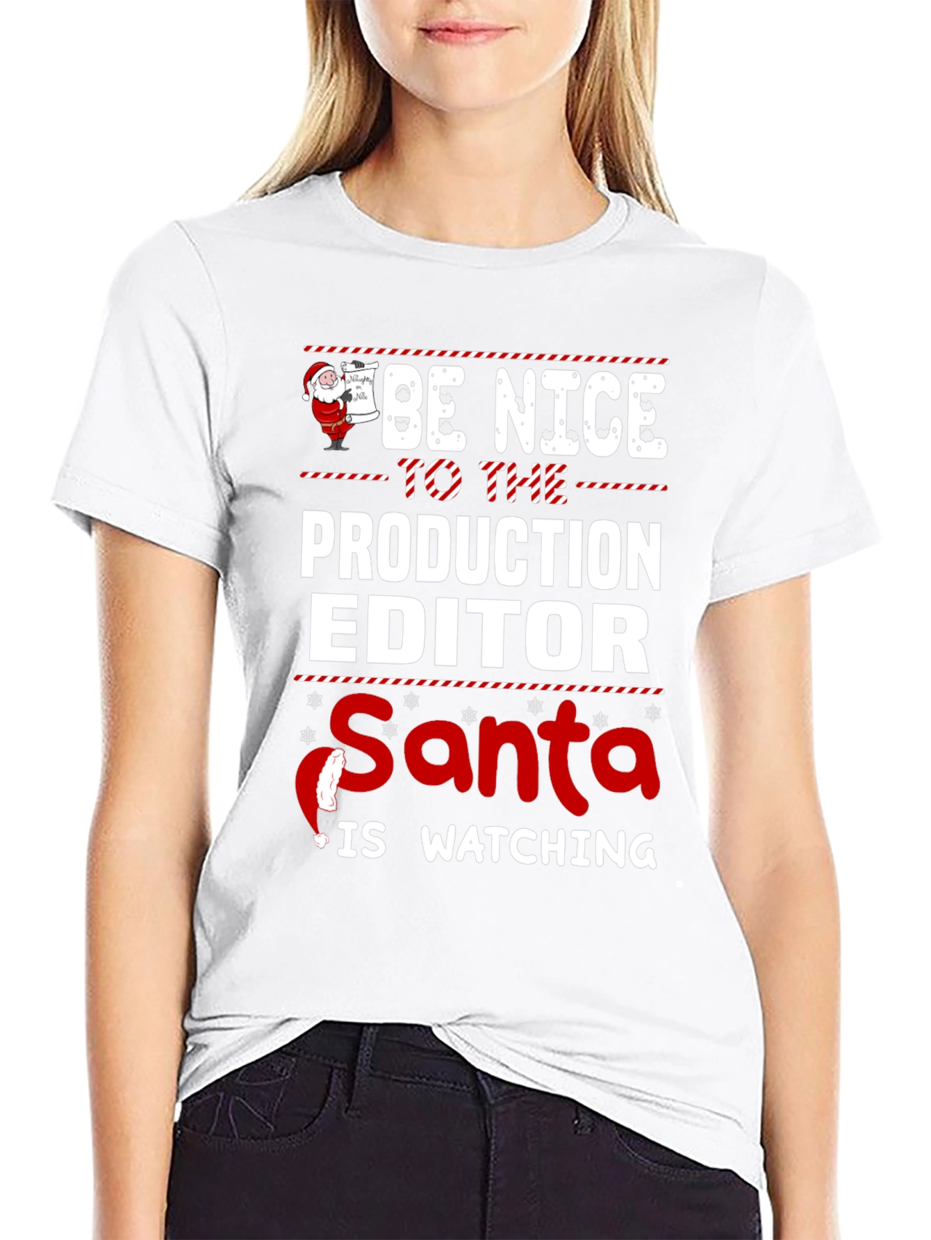 Camiseta Editor de Producción Navideña