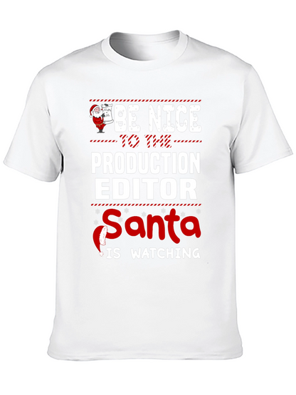 Camiseta Editor de Producción Navideña