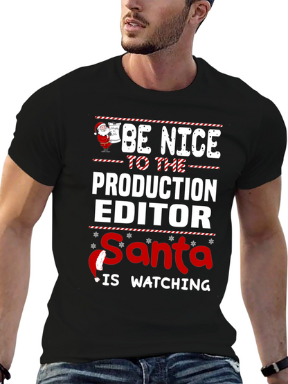 Camiseta Editor de Producción Navideña
