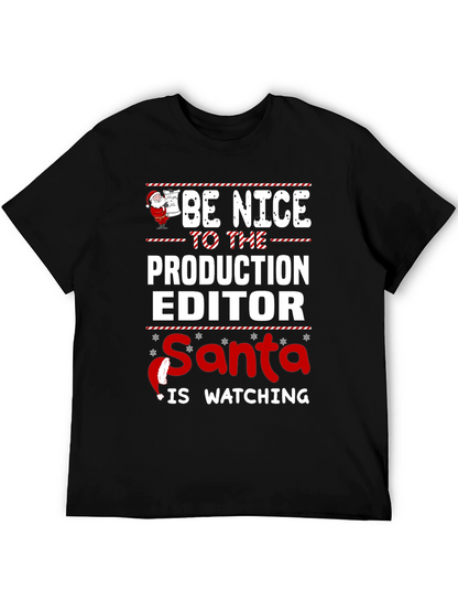 Camiseta Editor de Producción Navideña