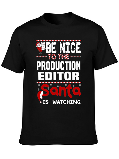 Camiseta Editor de Producción Navideña