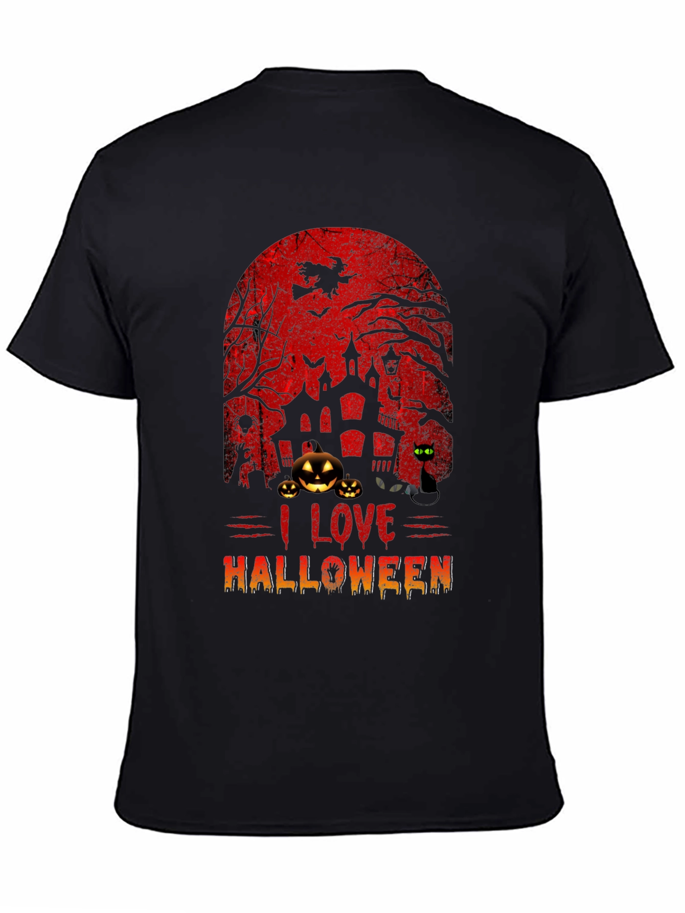 Camiseta Negra Halloween - Diseño Escalofriante