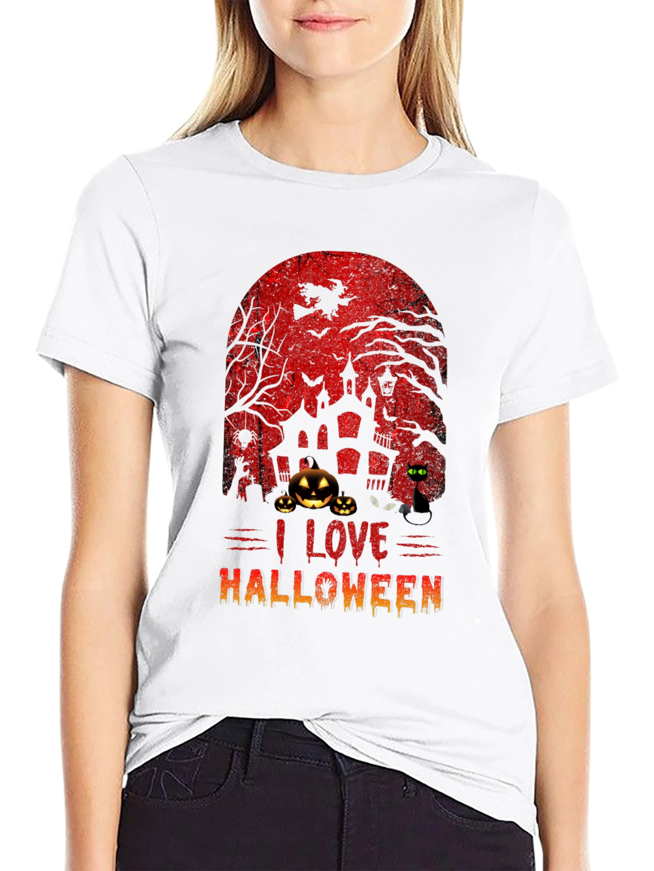 Camiseta Negra Halloween - Diseño Escalofriante