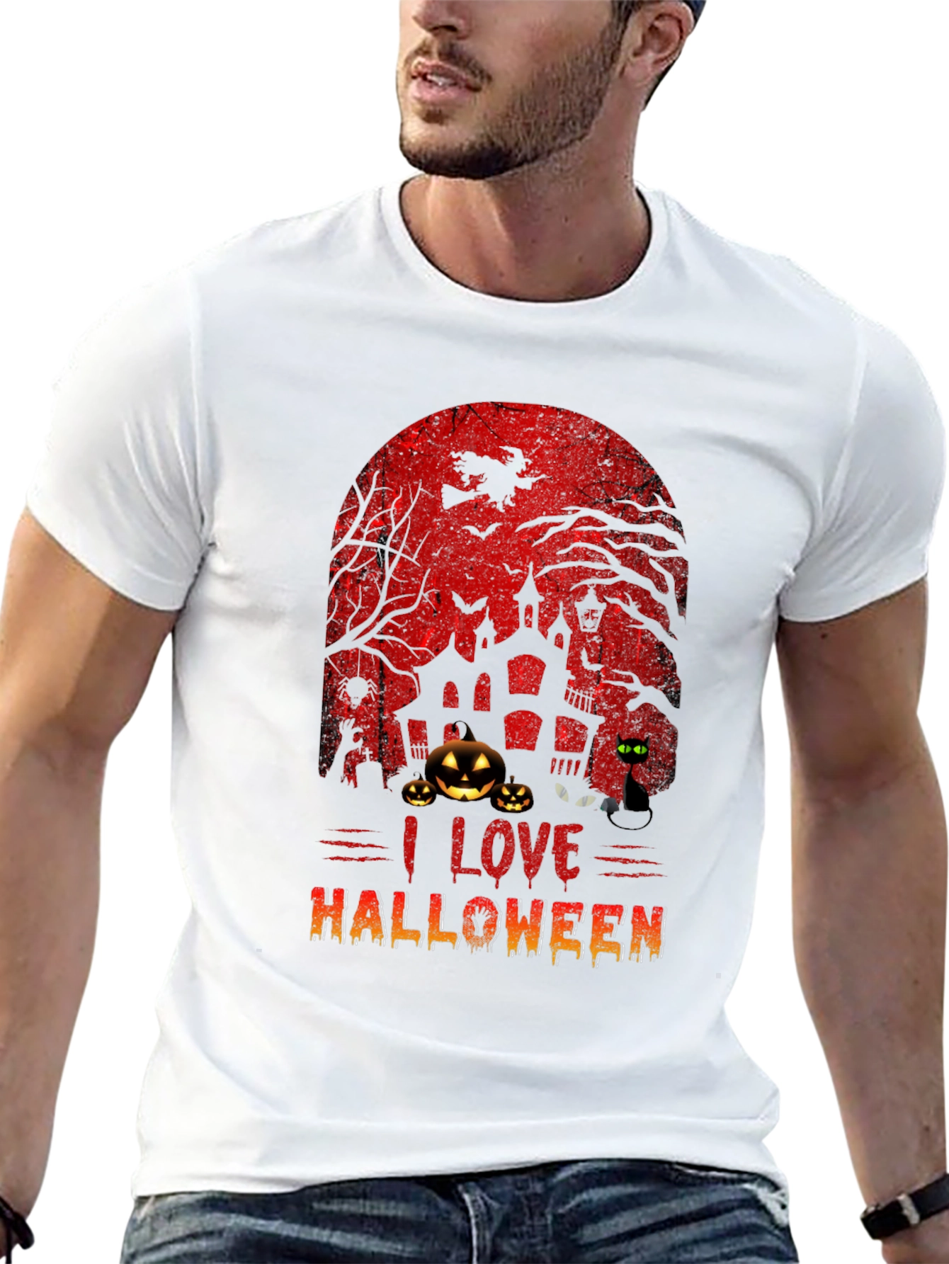 Camiseta Negra Halloween - Diseño Escalofriante