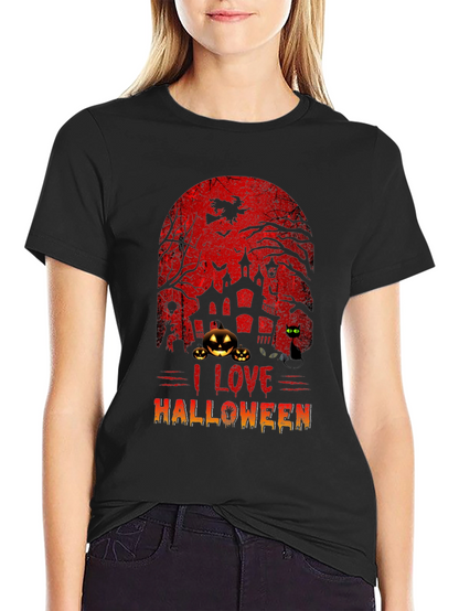 Camiseta Negra Halloween - Diseño Escalofriante