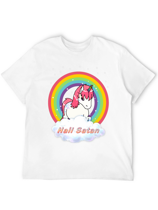 Camiseta Unicornio Satánico - Arcoíris y Humor