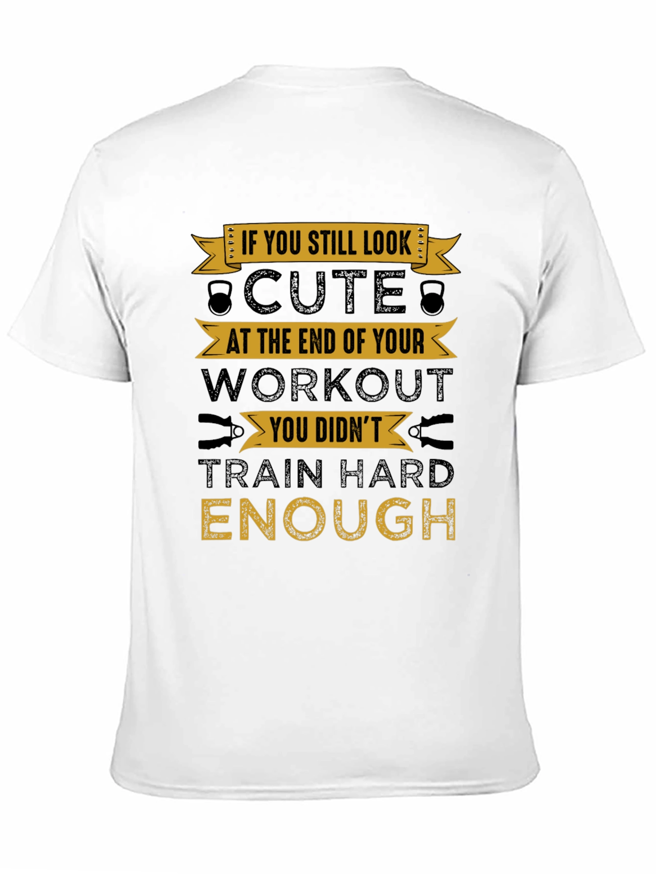 Camiseta Negra Motivacional para Entrenamientos
