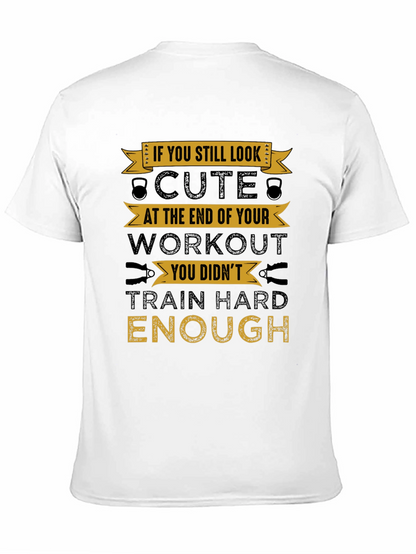 Camiseta Negra Motivacional para Entrenamientos