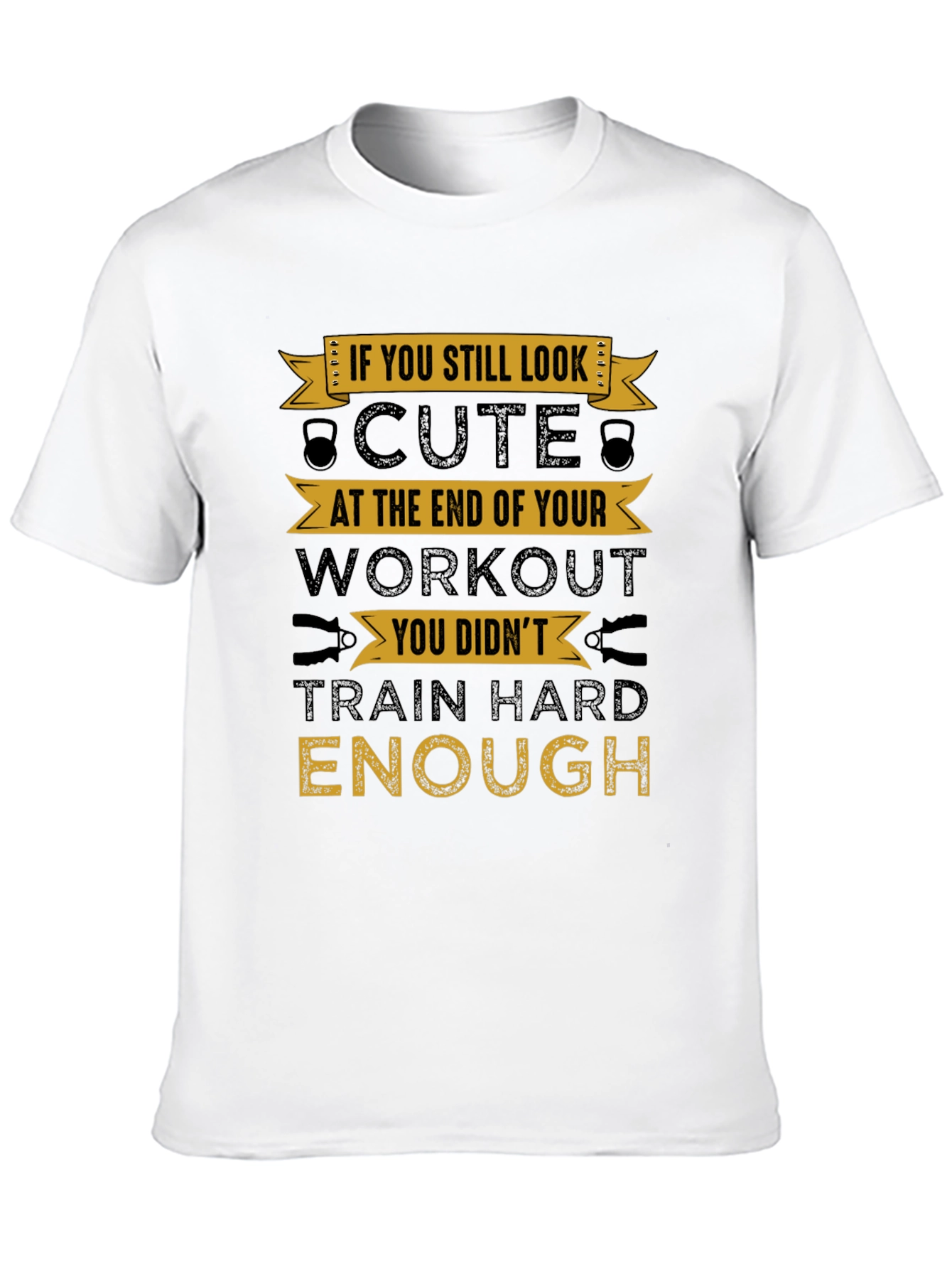 Camiseta Negra Motivacional para Entrenamientos