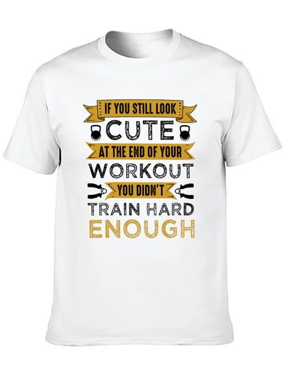 Camiseta Negra Motivacional para Entrenamientos