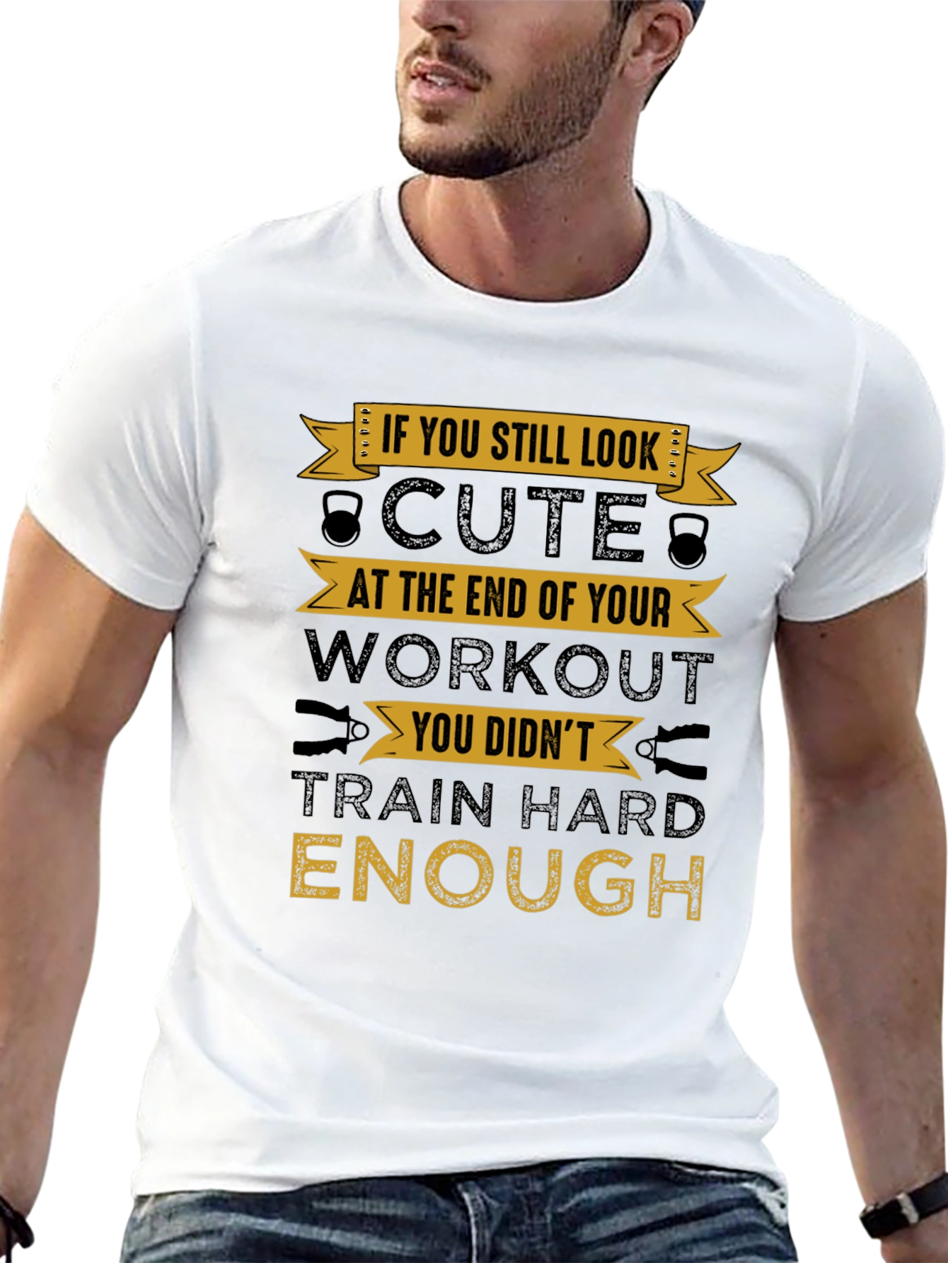 Camiseta Negra Motivacional para Entrenamientos