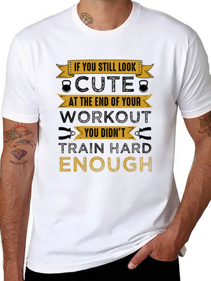 Camiseta Negra Motivacional para Entrenamientos