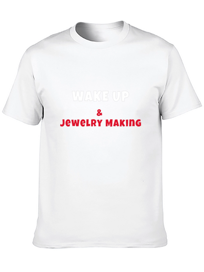 Camiseta Negra Wake Up & Jewelry Making