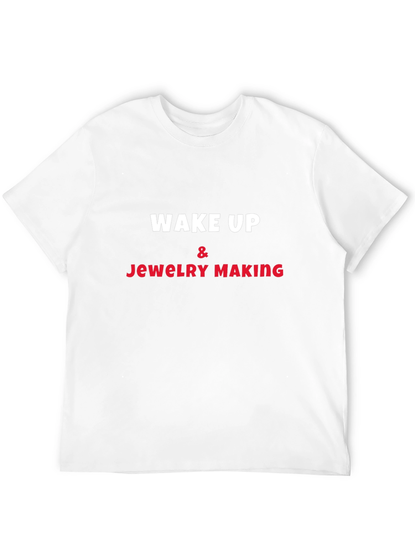 Camiseta Negra Wake Up & Jewelry Making