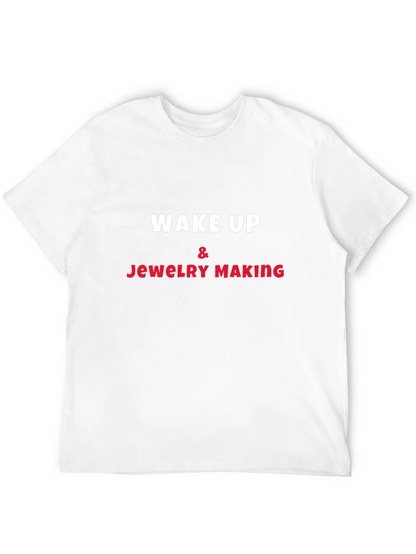Camiseta Negra Wake Up & Jewelry Making