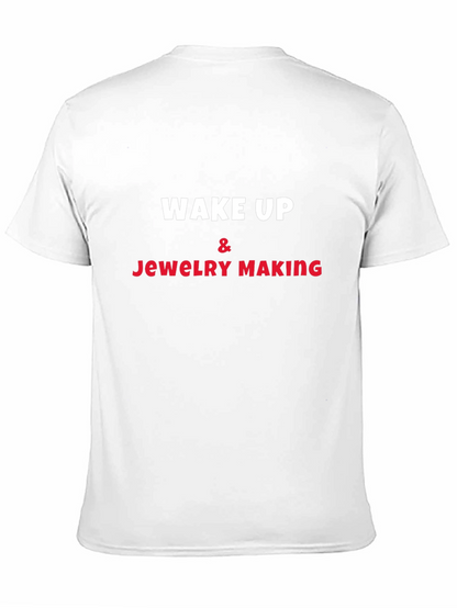 Camiseta Negra Wake Up & Jewelry Making