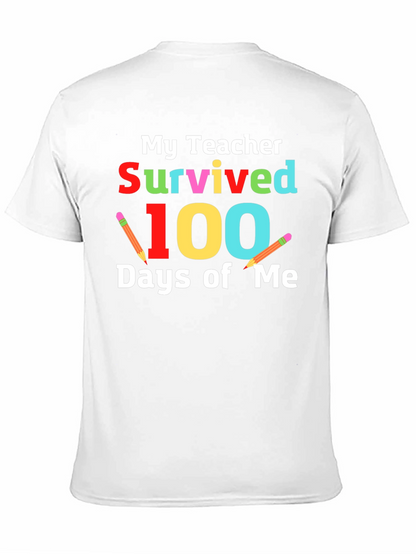 Camiseta Mi Maestro Sobrevivió 100 Días de Mí