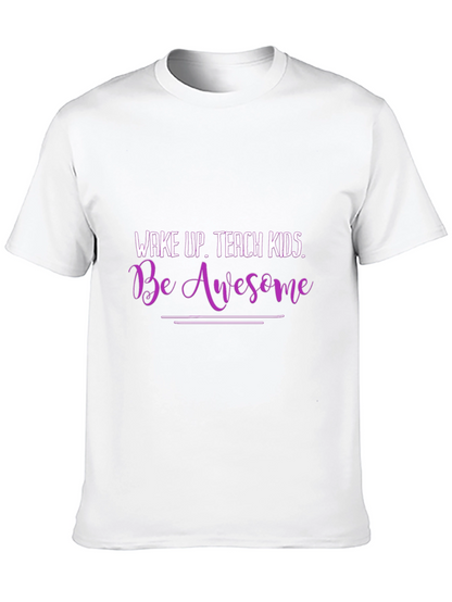 Camiseta Negra con Frase Motivacional para Maestros