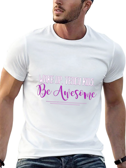 Camiseta Negra con Frase Motivacional para Maestros