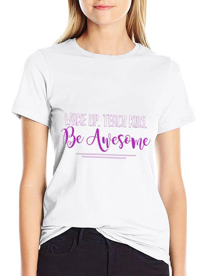 Camiseta Negra con Frase Motivacional para Maestros
