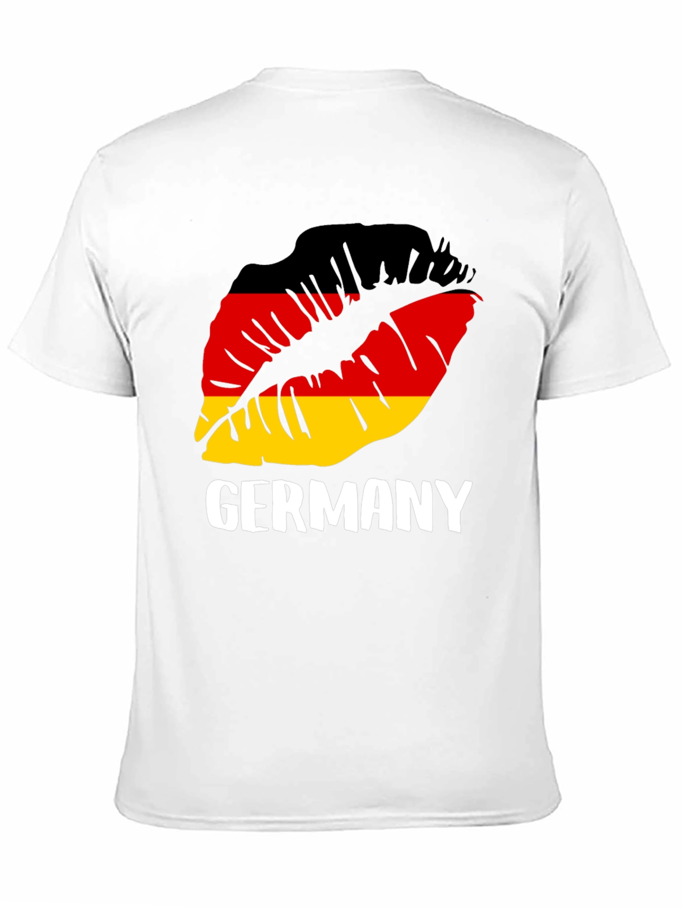 Camiseta Negra Alemania Beso Bandera