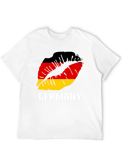Camiseta Negra Alemania Beso Bandera