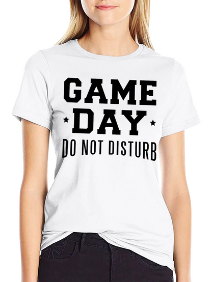 Camiseta Negra Día de Juego - No Molestar