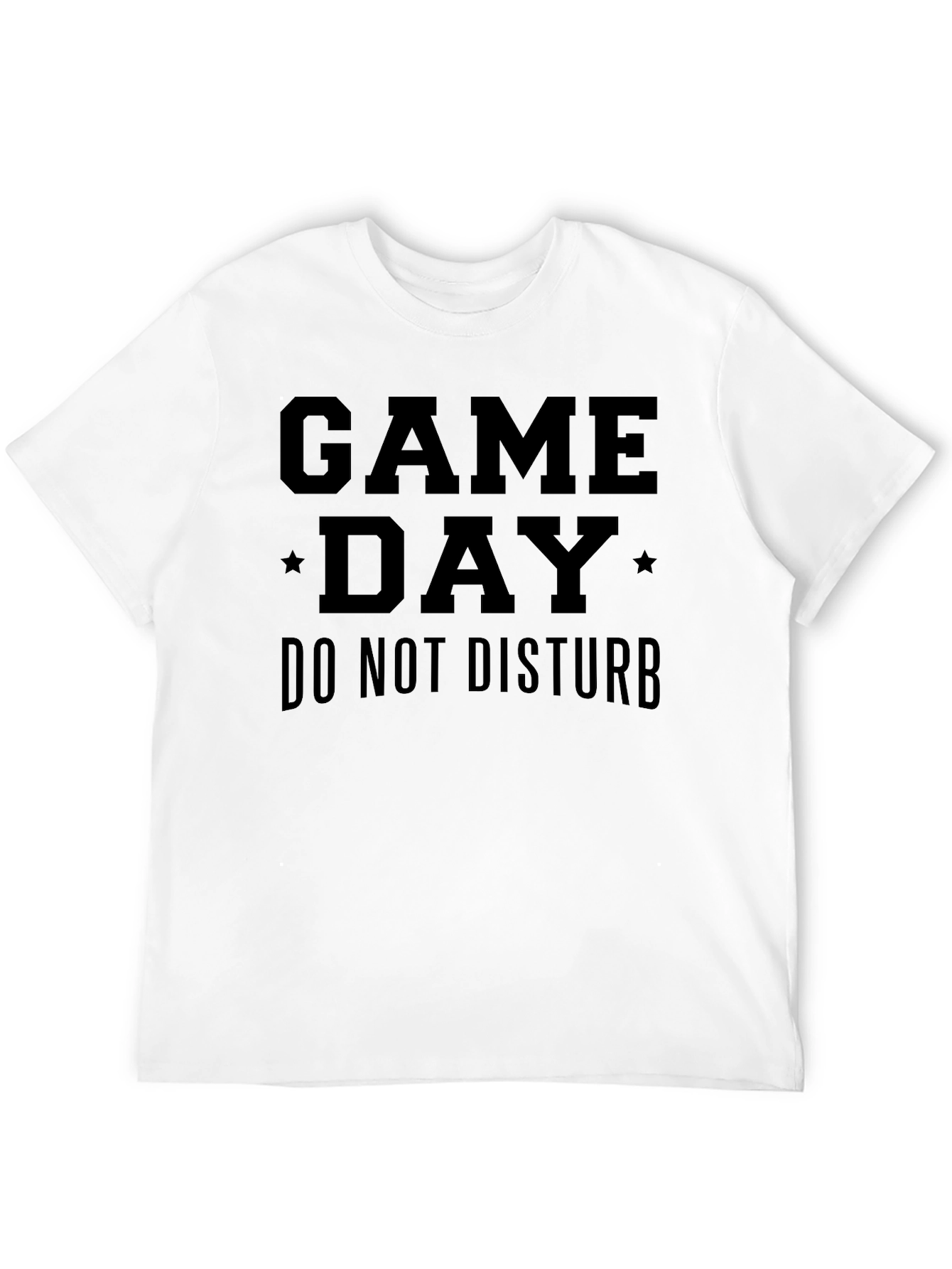 Camiseta Negra Día de Juego - No Molestar