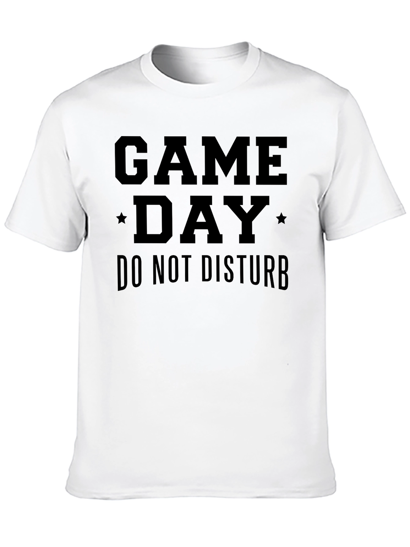 Camiseta Negra Día de Juego - No Molestar