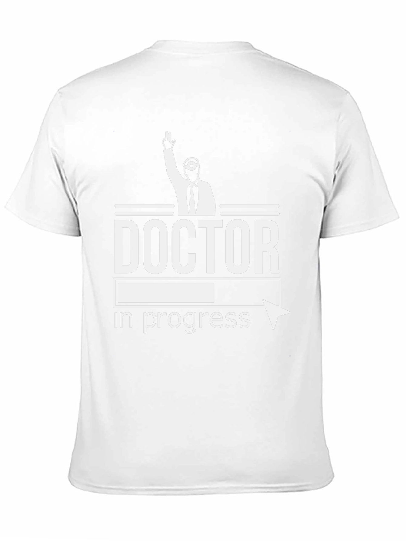 Camiseta Negra Doctor en Progreso Divertida