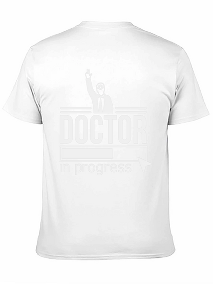Camiseta Negra Doctor en Progreso Divertida