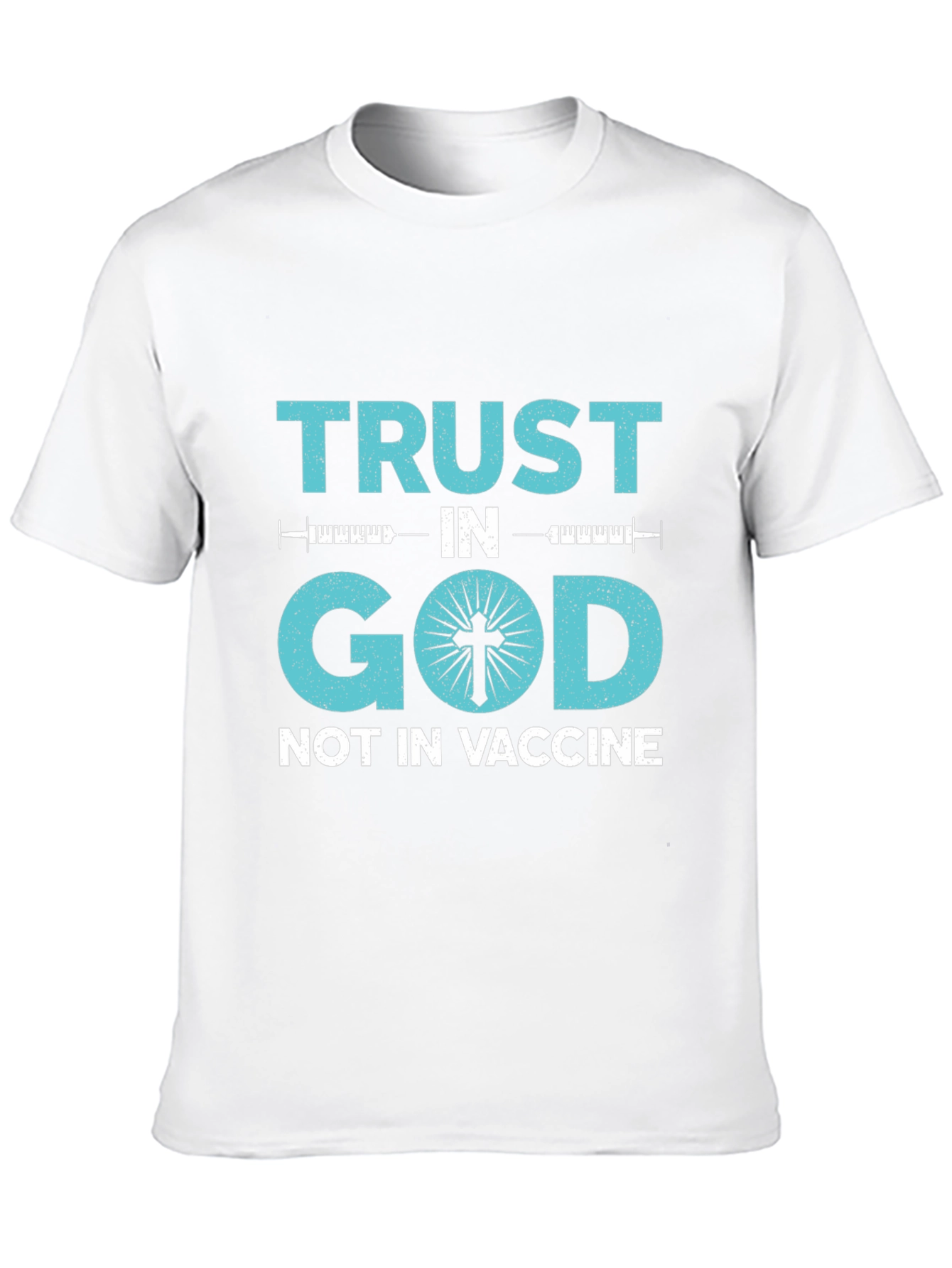 Camiseta Confía en Dios No en la Vacuna