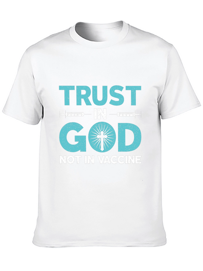 Camiseta Confía en Dios No en la Vacuna