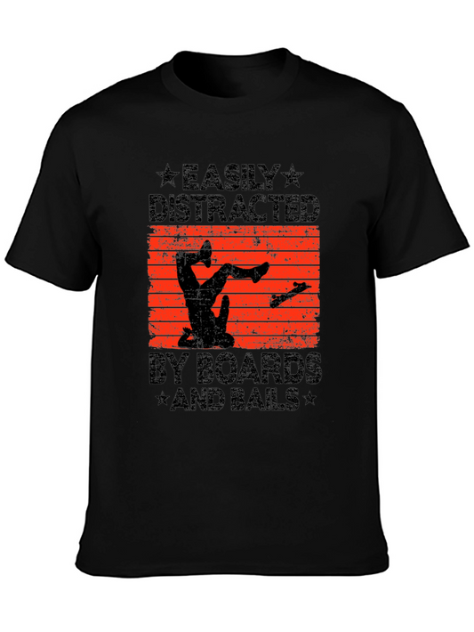 Camiseta Hombre Patinador Distraído