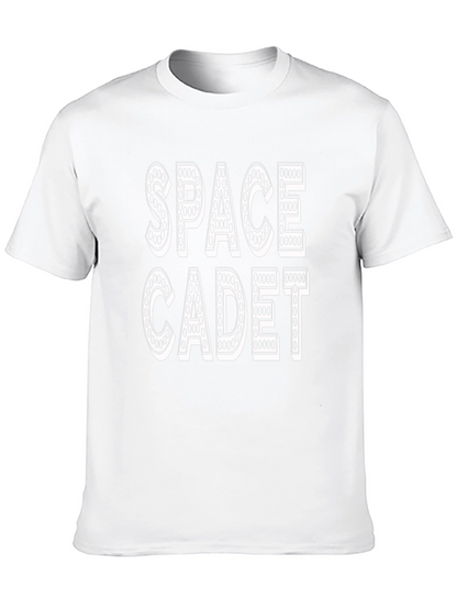 Camiseta Negra Space Cadet Diseño Retro