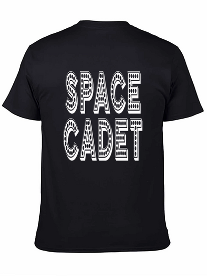 Camiseta Negra Space Cadet Diseño Retro
