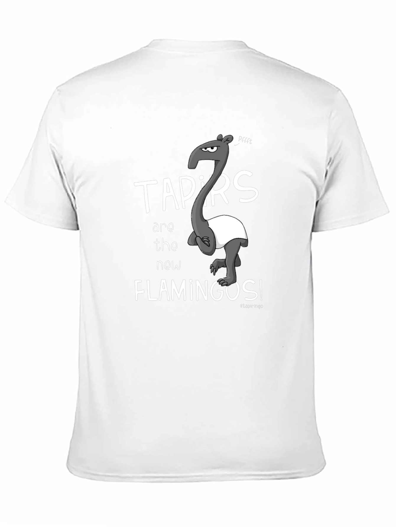 Camiseta Negra Tapirs Are the New Flamingos