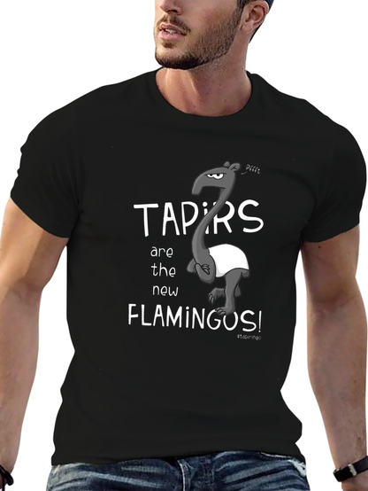 Camiseta Negra Tapirs Are the New Flamingos