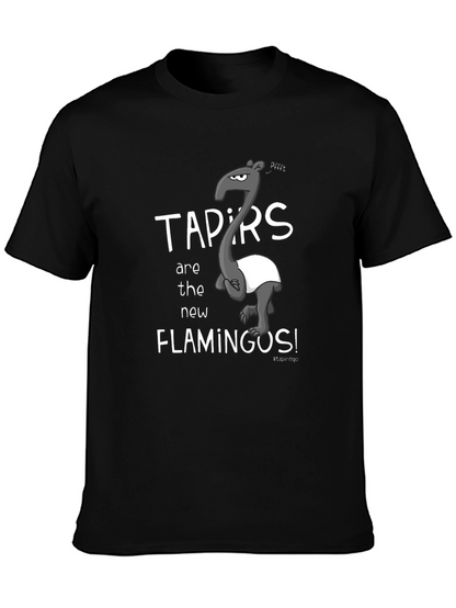 Camiseta Negra Tapirs Are the New Flamingos