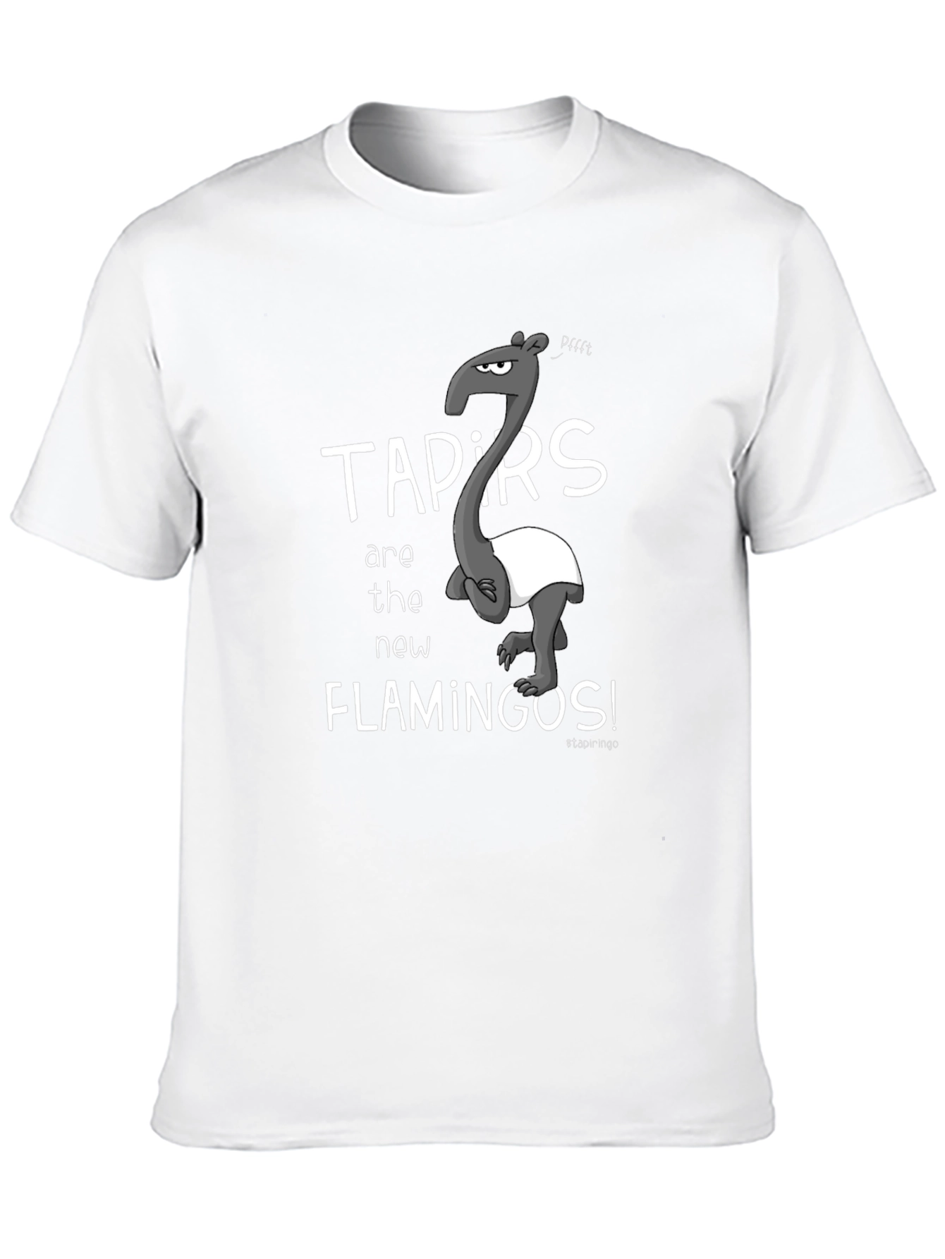 Camiseta Negra Tapirs Are the New Flamingos